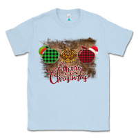 Dusty Blue Merry Christmas Apples Classic Tee - Bettercallsaul