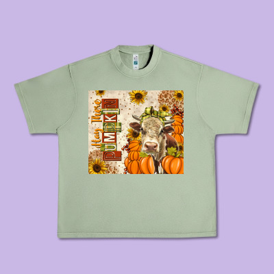 Fall Hay There Pumpkin Urban Heavy Tee Designed By Texasbilliewilder