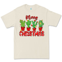 Bone Merry Christmas Cactuses Premium Tee - MaliasSmallBusiness
