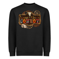 Black simmer down cowboy olivia Heavyweight Sweatshirt - OliviaCreatesArt