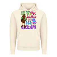 Vintage Artic Life is better with ice cream Vintage Hoodie - NancyCooperArtShop