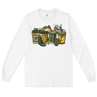White Army coffee cups 4th of july Long Sleeve Tee - HowdyJamesFarm