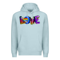 Blue Mist Western Love LGBTQ+ Premium Hoodie - BundleAndBundleShop