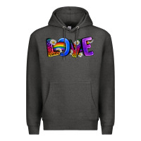Charcoal Heather Western Love LGBTQ+ Premium Hoodie - BundleAndBundleShop