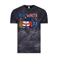 Cloud Black red white and boozy Vintage Tee - RanaPortraitStore