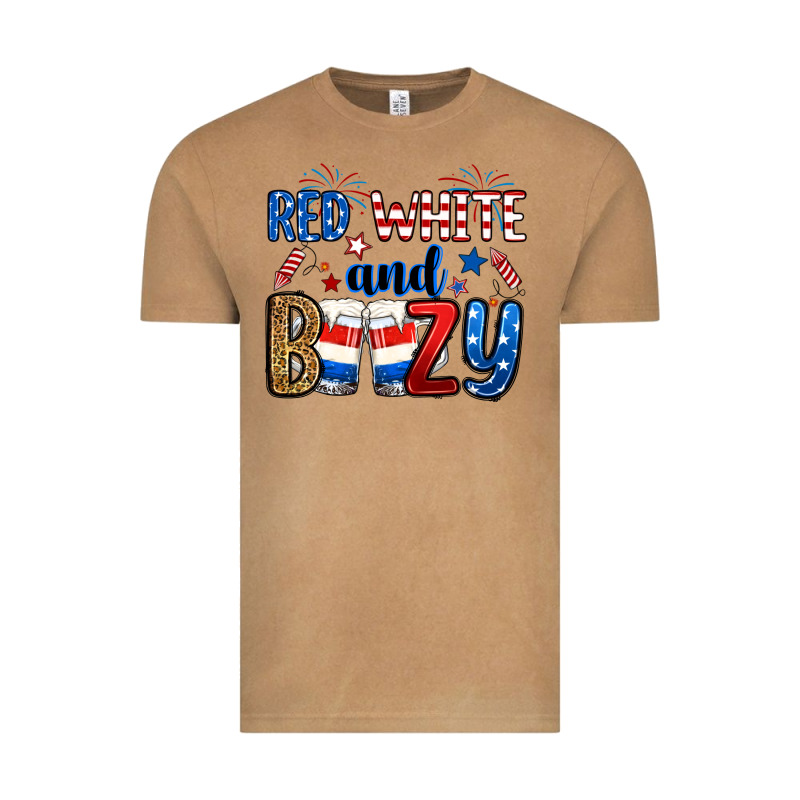 Red White And Boozy Vintage Tee by RanaPortraitStore | Teevron