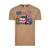 Vintage Coffee red white and boozy Vintage Tee - RanaPortraitStore