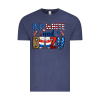 Vintage Denim red white and boozy Vintage Tee - RanaPortraitStore