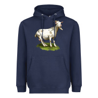 Navy cashmere goat Heavyweight Hoodie - LillyAllenDesigns