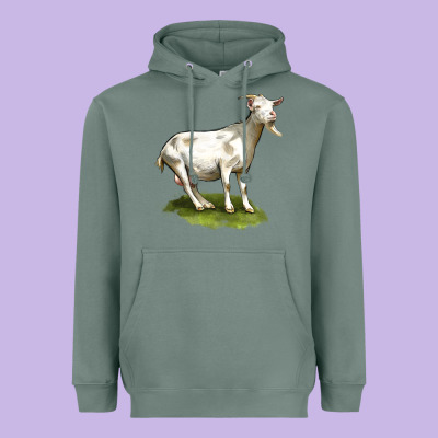 Cashmere Goat Heavyweight Hoodie Designed By Lillyallendesigns