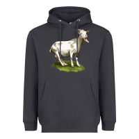 Smoke cashmere goat Heavyweight Hoodie - LillyAllenDesigns