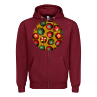 Burgundy christmas Zipper Hoodie - BundleAndBundleShop