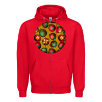 Red christmas Zipper Hoodie - BundleAndBundleShop