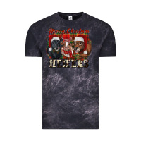 Cloud Black Merry Christmas Vintage Tee - RanaPortraitStore