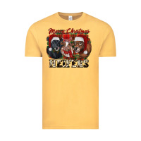 Vintage Mustard Merry Christmas Vintage Tee - RanaPortraitStore