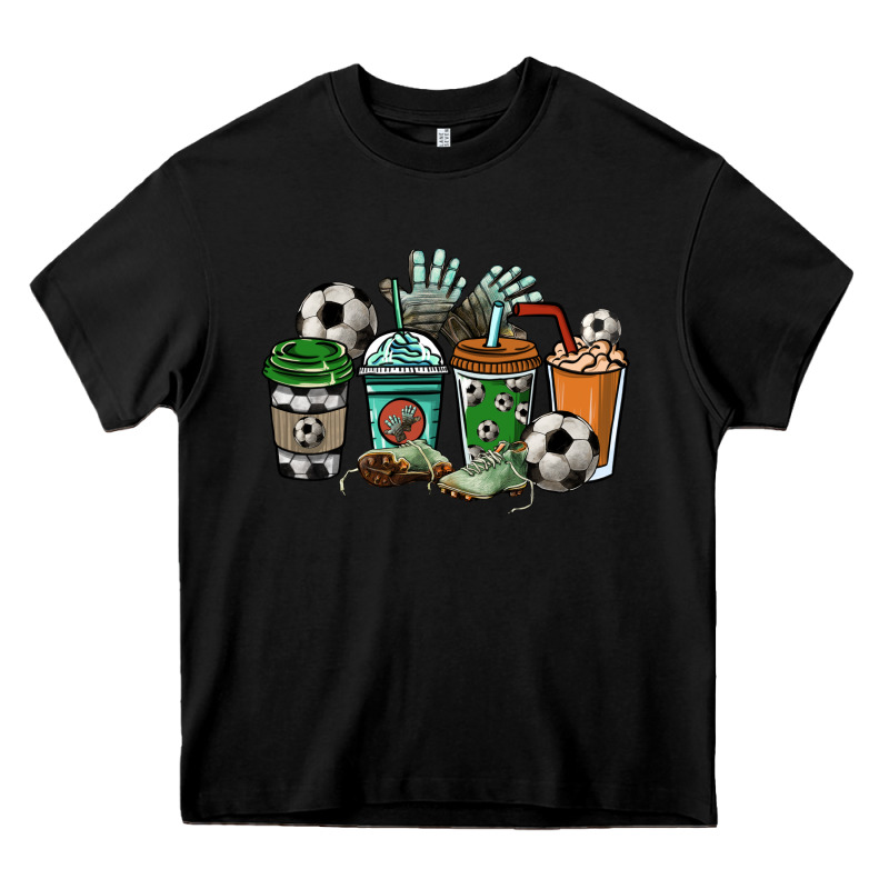 Soccer Coffee Cups Heavy Core Tee by NancyCooperArtShop | Teevron