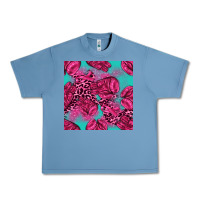 Pebble Blue breast cancer seamless pattern Urban Heavy Tee - texasbilliewilder