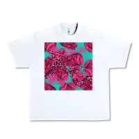 White breast cancer seamless pattern Urban Heavy Tee - texasbilliewilder