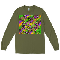 Army Green mardi gras carnival fleur de lis Long Sleeve Tee - Jasminsmagicworld