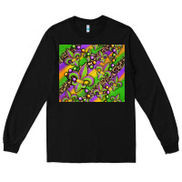 Black mardi gras carnival fleur de lis Long Sleeve Tee - Jasminsmagicworld