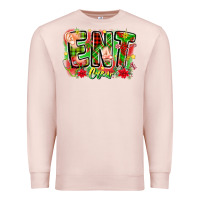 Pale Pink ent crew christmas Premium Sweatshirt - CowhideDigitalArt