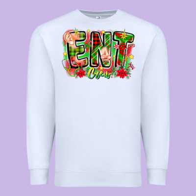 Ent Crew Christmas Premium Sweatshirt Designed By Cowhidedigitalart