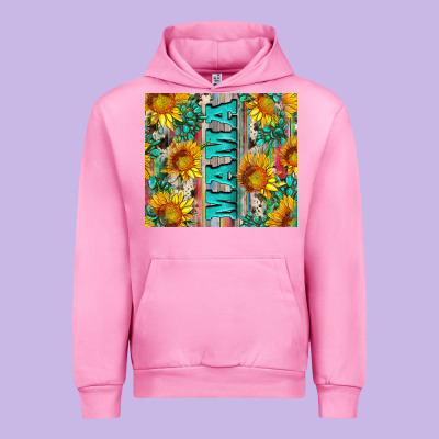 Mama Wıth Sunflowers And Gemstone Urban Hoodie Designed By Artiststas