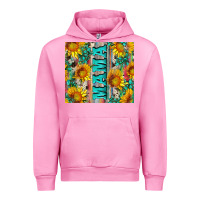 Fuchsia Pink mama wıth sunflowers and gemstone Urban Hoodie - Artiststas