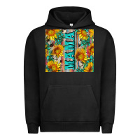 Pigment Black mama wıth sunflowers and gemstone Urban Hoodie - Artiststas