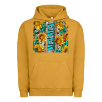 Pigment Peanut Butter mama wıth sunflowers and gemstone Urban Hoodie - Artiststas