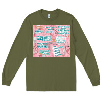 Army Green funny nurse Long Sleeve Tee - TumblerDesignByShophia