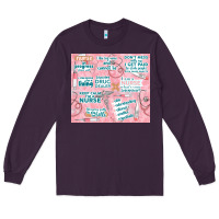 Plum funny nurse Long Sleeve Tee - TumblerDesignByShophia