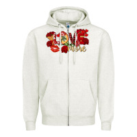 Oatmeal Heather love more valentine's day Zipper Hoodie - FaDigitalArtStudio