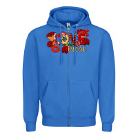 Love More Valentine's Day Zipper Hoodie | Teevron