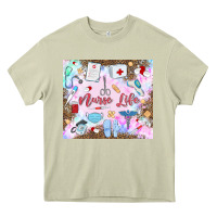 Mossy nurse life Heavy Core Tee - MaliasSmallBusiness