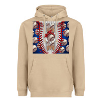Mushroom Baseball Mom Heavyweight Hoodie - CowhideDigitalArt