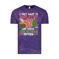 I Just Want To Bake Stuff And Watch Christmas Movies Vintage Tee | Teevron
