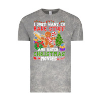 Cloud Rock I Just Want To Bake Stuff And Watch Christmas Movies Vintage Tee - minhPixels