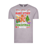 Vintage Zinc I Just Want To Bake Stuff And Watch Christmas Movies Vintage Tee - minhPixels