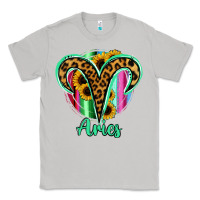 Moon Dust Aries Zodiac Sign Sunflower Leopard Serape Classic Tee - RanaPortraitStore
