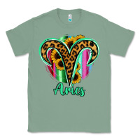 Sage Aries Zodiac Sign Sunflower Leopard Serape Classic Tee - RanaPortraitStore