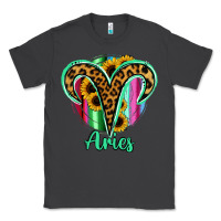 Smoke Aries Zodiac Sign Sunflower Leopard Serape Classic Tee - RanaPortraitStore