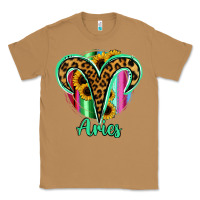 Toasted Coconut Aries Zodiac Sign Sunflower Leopard Serape Classic Tee - RanaPortraitStore