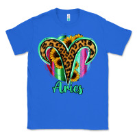 True Royal Aries Zodiac Sign Sunflower Leopard Serape Classic Tee - RanaPortraitStore