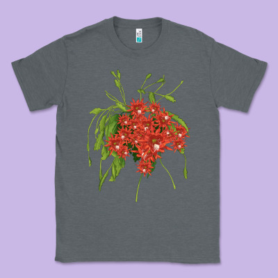 Red Orchid Cactus Classic Tee Designed By Lillyallendesigns