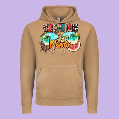Vacation Mode Vintage Hoodie Designed By Nancycooperartshop