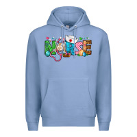 Colony Blue Easter Nurse Premium Hoodie - BundleAndBundleShop