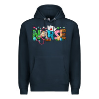 Navy Easter Nurse Premium Hoodie - BundleAndBundleShop
