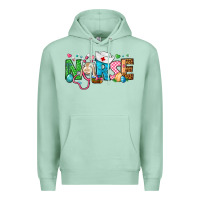 Seafoam Easter Nurse Premium Hoodie - BundleAndBundleShop