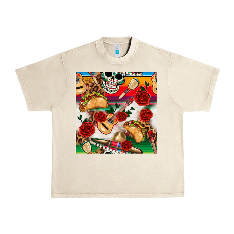 Mexican  Seamless Pattern Urban Heavy Tee by texasbilliewilder | Teevron
